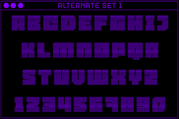 MultiType Rows Wide Bold 2 Font font preview - 2