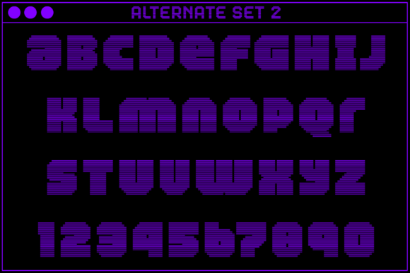 MultiType Rows Wide Bold 2 Font font preview - 3