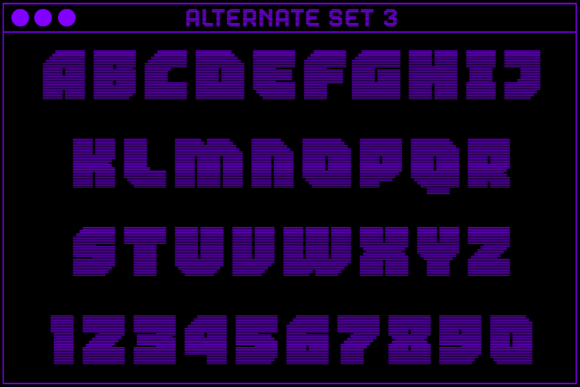 MultiType Rows Wide Bold 2 Font font preview - 4