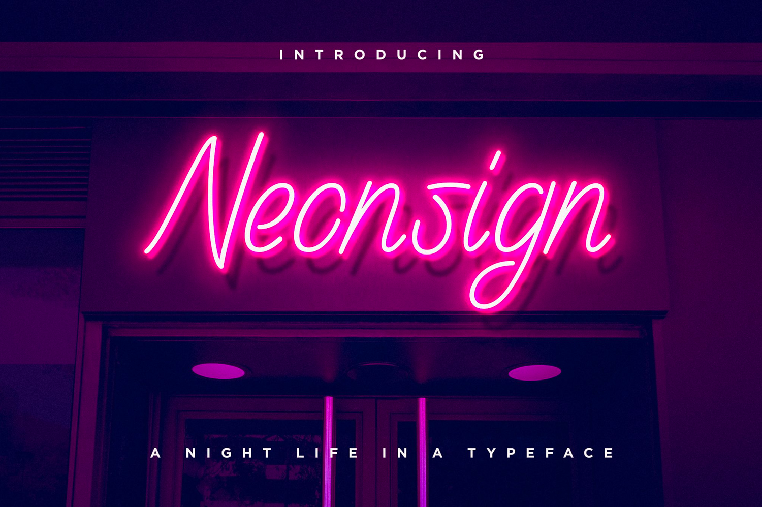 Neonsign preview, authentic neon signage lettering style