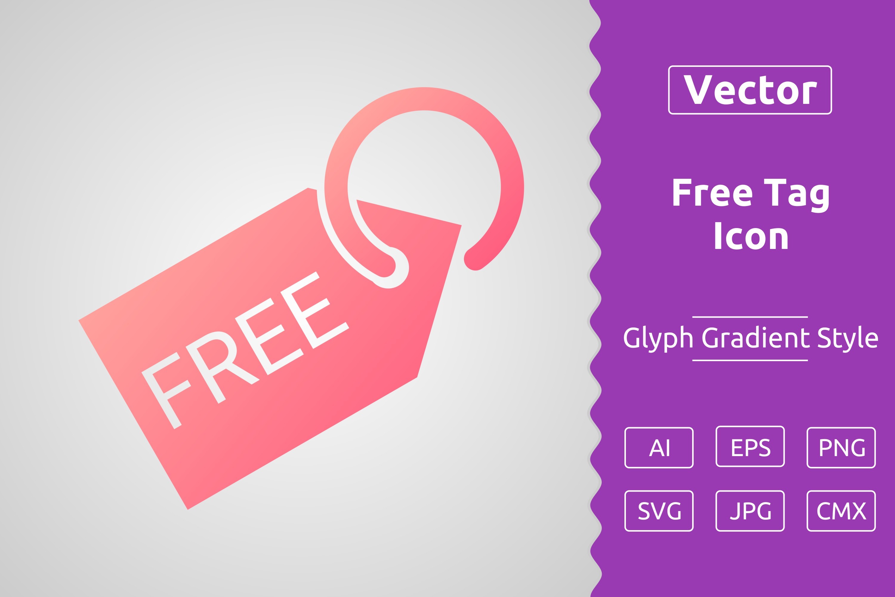 Vector Free Tag Gradient Icon Graphic by Muhammad Atiq · Creative Fabrica