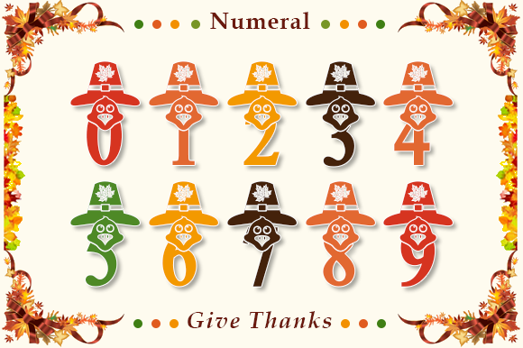 Give Thanks Monogram Font PNG with transparent background - Preview 4