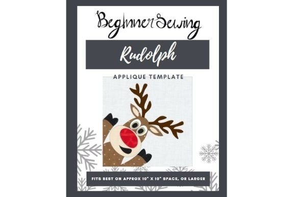 Rudolph Applique Template