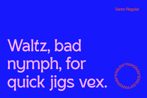 SK Seren Font PNG with transparent background - Preview 4