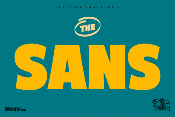 Sign Panthers 2 Font PNG with transparent background - Preview 1