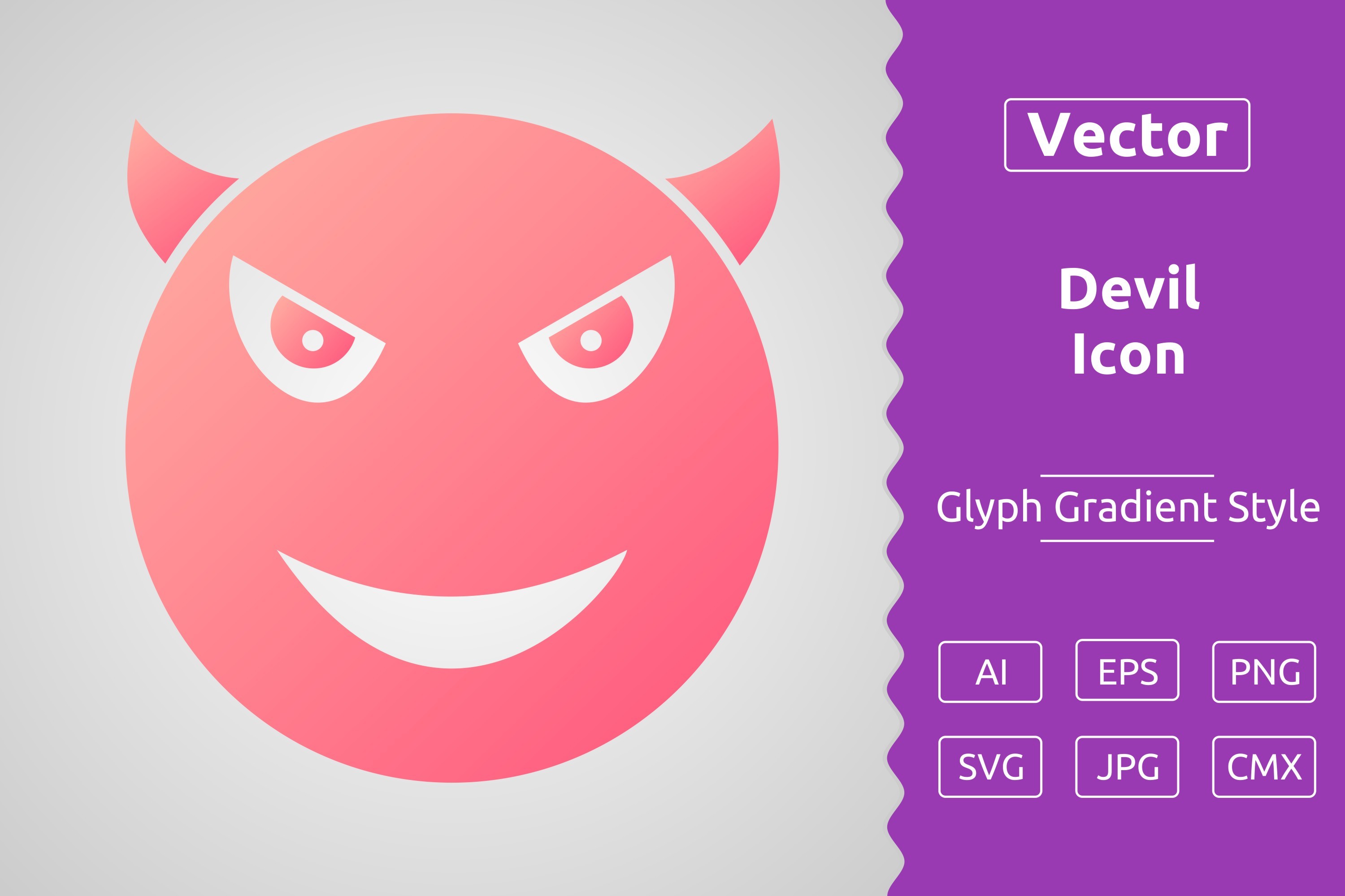Vector Devil Gradient Icon Graphic by Muhammad Atiq · Creative Fabrica
