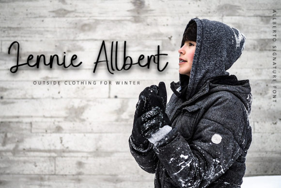 Allberto Signature Font - Preview 1