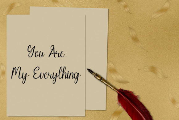 Amanda's Beauty Font PNG with transparent background - Preview 2