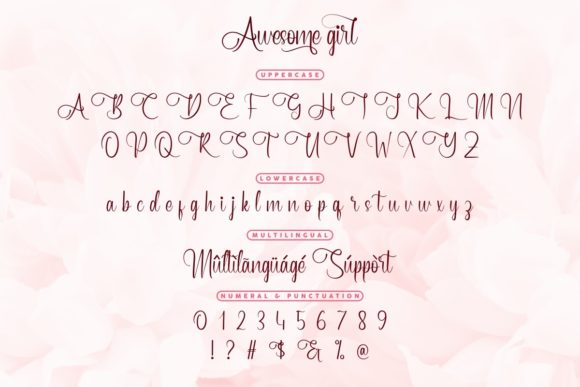 Awesome Girl Font - Preview 3