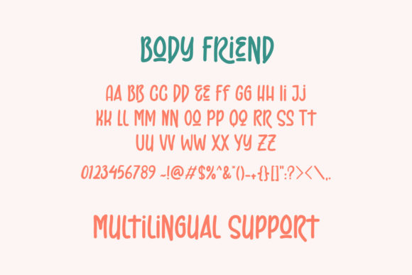 Body Friend Font - Preview 6