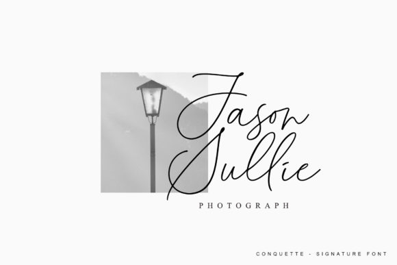 Conquette Font PNG with transparent background - Preview 1