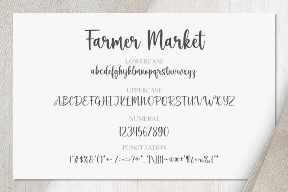 Farmer Market Font - Preview 6