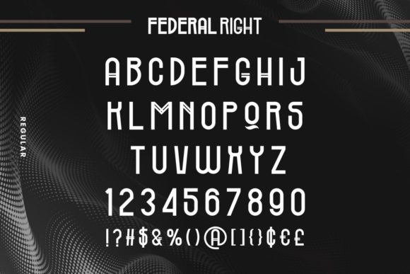 Federal Right Font - Preview 3