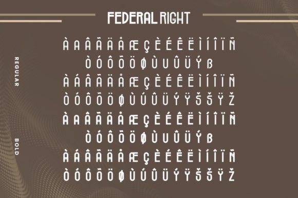 Federal Right Font - Preview 6
