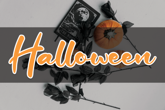 Halloween Script & Handwritten Font By fana merah jambu