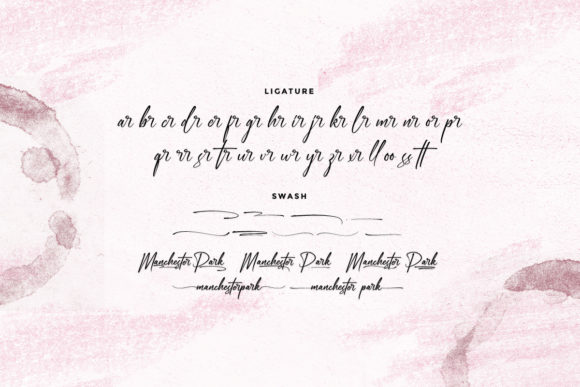 Manchester Park Font PNG with transparent background - Preview 5