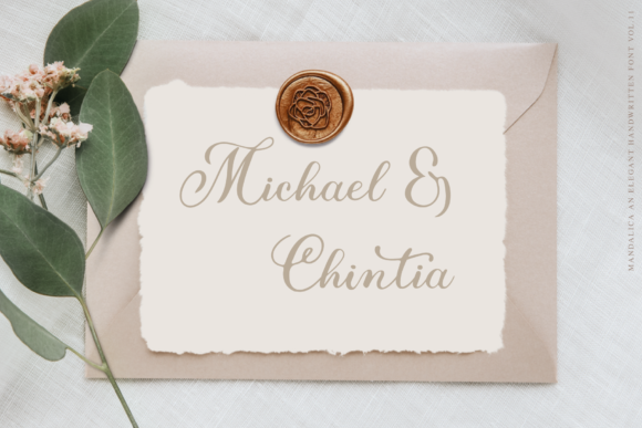 Mandalica Script Font PNG with transparent background - Preview 3