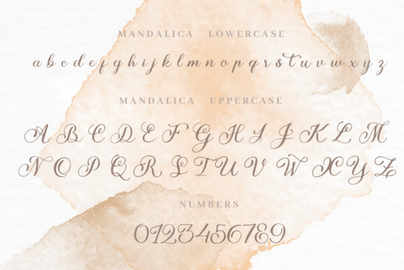 Mandalica Script Font PNG with transparent background - Preview 6