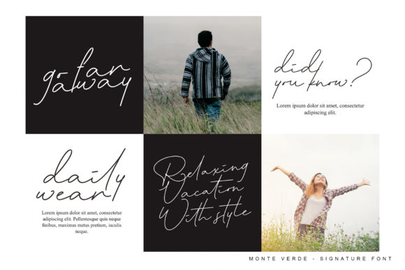 Monte Verde Font PNG with transparent background - Preview 3