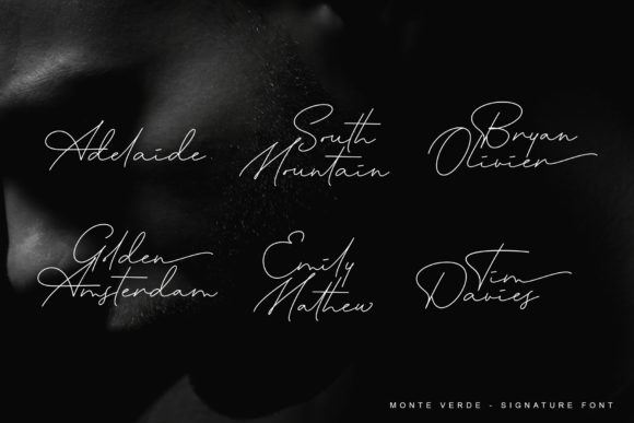Monte Verde Font PNG with transparent background - Preview 4