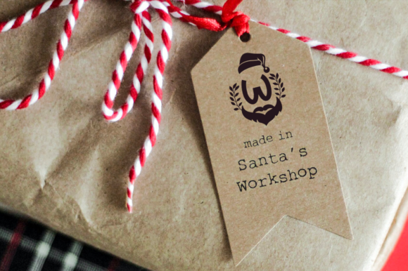 Santa Monogram Font PNG with transparent background - Preview 2
