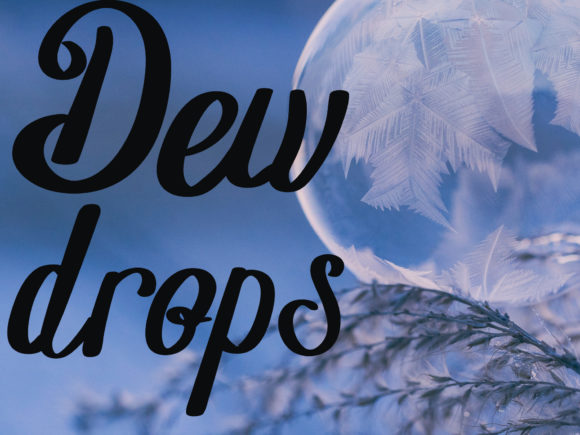 Snow Page Font PNG with transparent background - Preview 1