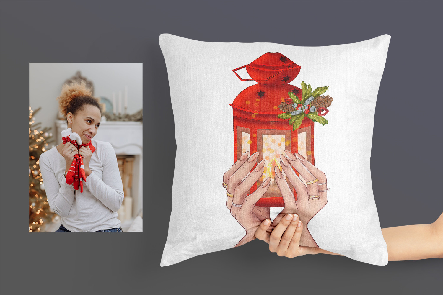 Christmas Hands with Gift Clipart - photo 6