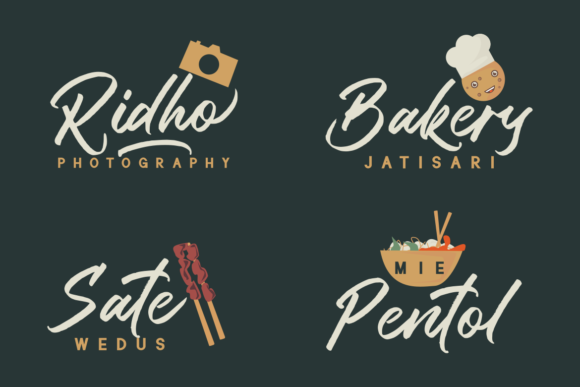 Dakon Font PNG with transparent background - Preview 2