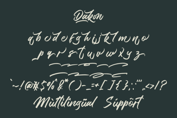 Dakon Font PNG with transparent background - Preview 5