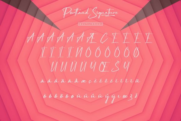 Portland Signature Font PNG with transparent background - Preview 5