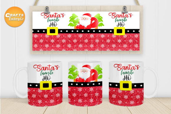 Santa Favorite Ho Mug Sublimation Design Graphics