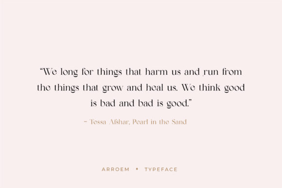 Arroem Font - Preview 1