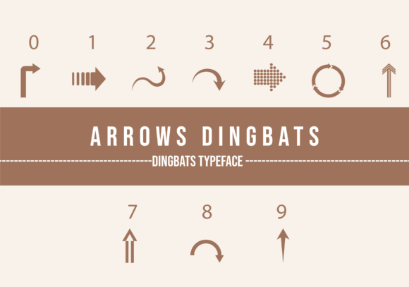 Arrows Dingbats Font - Preview 2