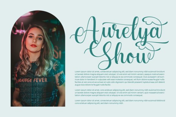 Aurelya Font - Preview 3