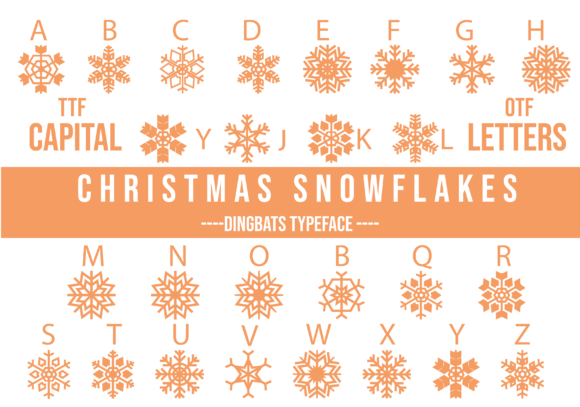 Christmas Snowflakes 2.0 Font - Preview 1