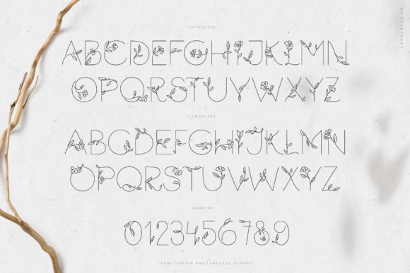 Florium Font PNG with transparent background - Preview 2