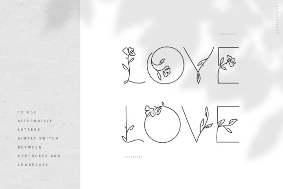 Florium Font PNG with transparent background - Preview 3