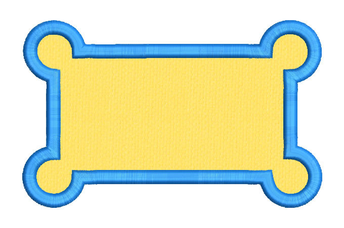 Frame Figure with Applique