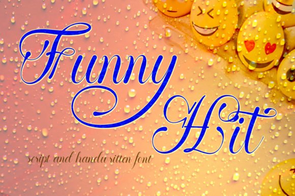 Funny Hit Font PNG with transparent background - Preview 1