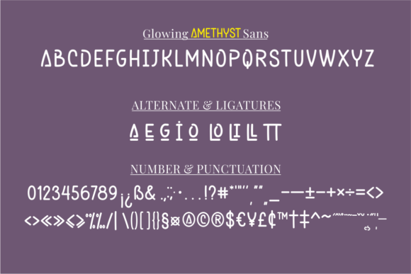 Glowing Amethyst Font - Preview 4
