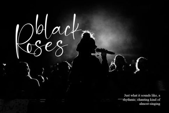 Ink Black Font PNG with transparent background - Preview 1