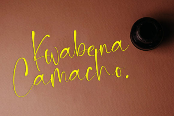 Ink Black Font PNG with transparent background - Preview 2