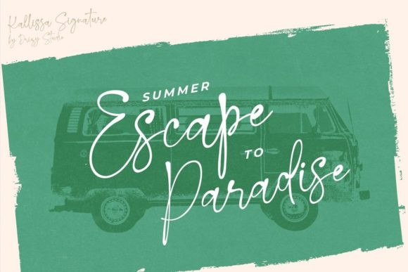 Kallissa Font PNG with transparent background - Preview 5
