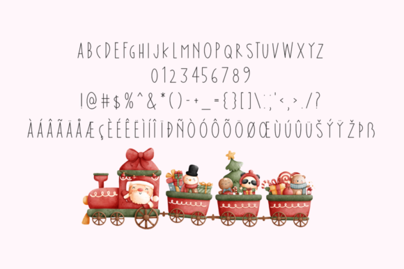 Leader Santa Font PNG with transparent background - Preview 4