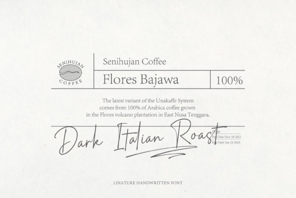 Linature Font PNG with transparent background - Preview 2