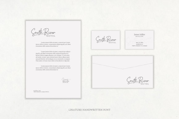 Linature Font PNG with transparent background - Preview 3