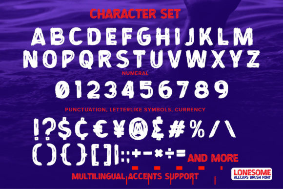 Lonesome Font PNG with transparent background - Preview 6