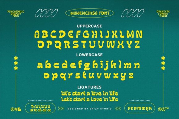 Mamenchisa Font PNG with transparent background - Preview 2