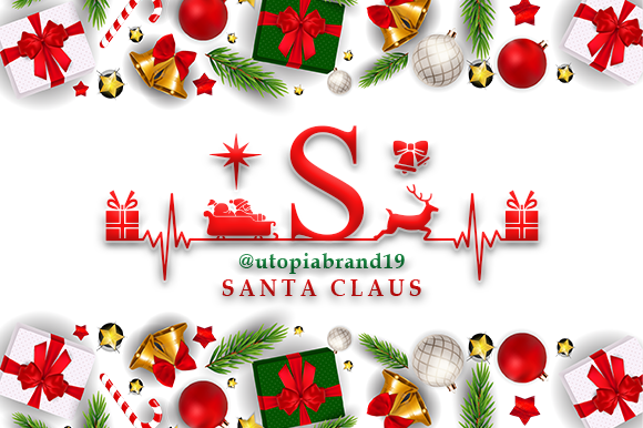 Monogram Christmas Ornament Font PNG with transparent background - Preview 4
