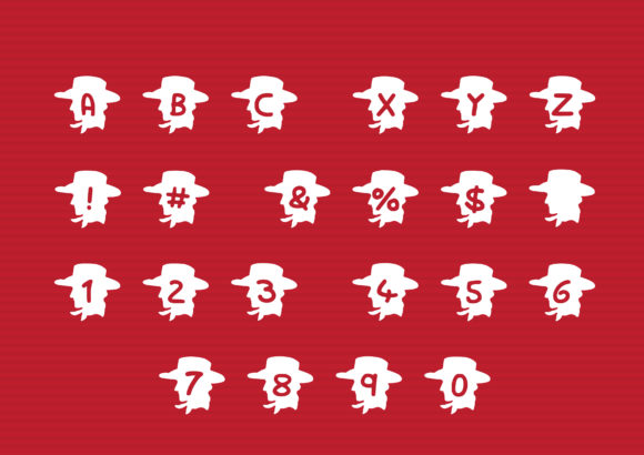 Play Cowboy Font PNG with transparent background - Preview 1